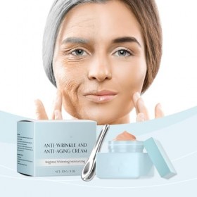 Sérum à la vitamine C pour rides du visage, crème hydratante à lacide hyaluronique, correcteur de taches brunes pour femme, ...