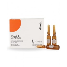 Ampoules Faciales Illuminatrices 20 ml avec Vitamine C et Acide Hyaluronique | Hydratation Profonde, Effet Lifting et Illumin