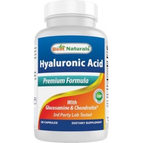 Best Naturals Hyaluronic Acid 100 mg 60 Capsules - Support Healthy Joints and Youthful Skin