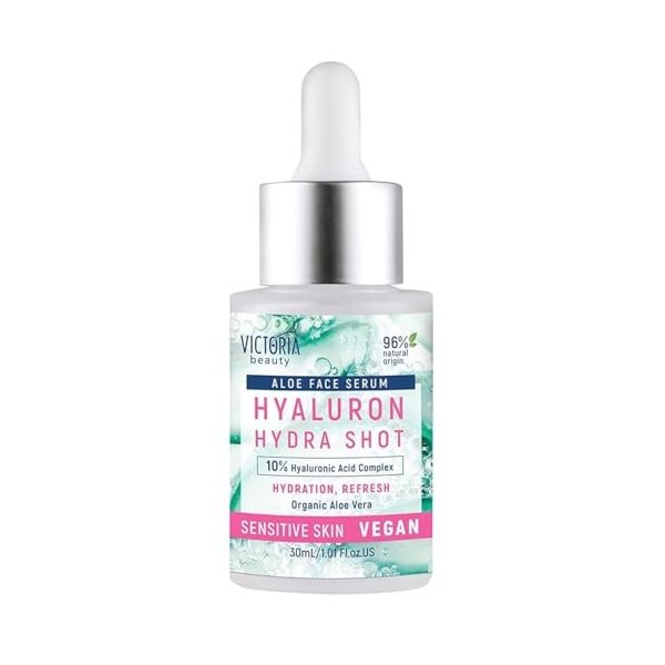 VEGAN Victoria Beauty HYDRA SHOT Hyaluron Face Serum for Sensitive skin - 30ml