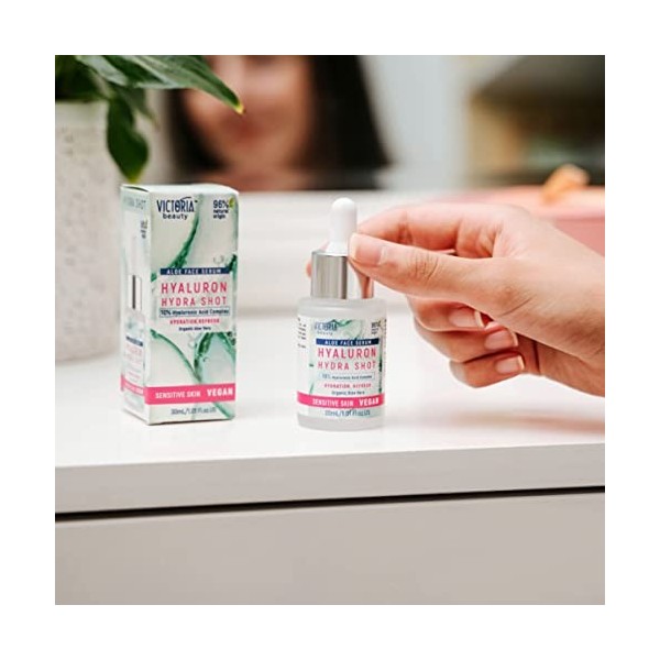 VEGAN Victoria Beauty HYDRA SHOT Hyaluron Face Serum for Sensitive skin - 30ml
