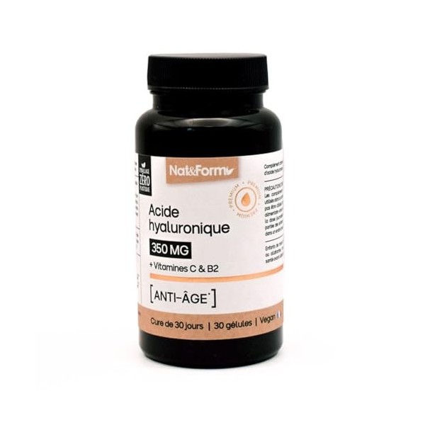 Nat&Form Premium Acide Hyaluronique 350mg 30 Gélules