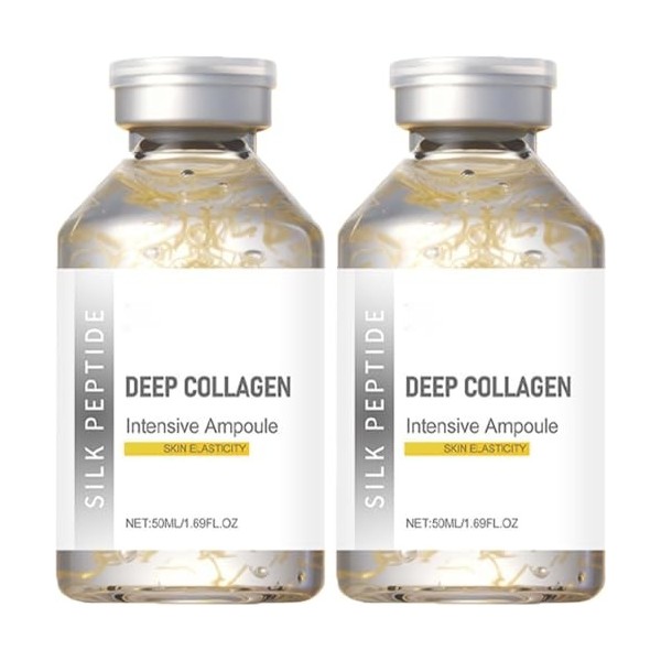 Peptides Soie Ampoule Lifting Intensive Lifting Bulbe, Sérum de peptide de collagène pour le visage, sérum facial pour femme,...