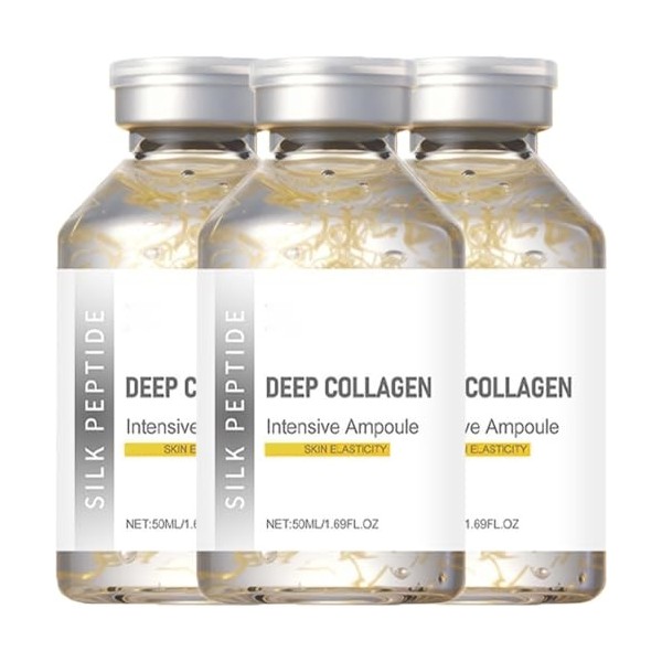 Peptides Soie Ampoule Lifting Intensive Lifting Bulbe, Sérum de peptide de collagène pour le visage, sérum facial pour femme,...