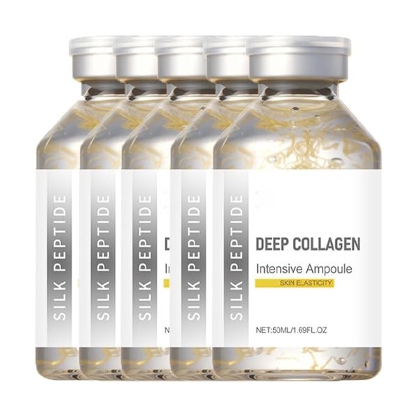 Peptides Soie Ampoule Lifting Intensive Lifting Bulbe, Sérum de peptide de collagène pour le visage, sérum facial pour femme,...