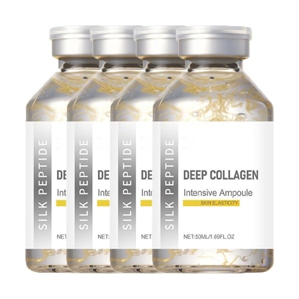 Peptides Soie Ampoule Lifting Intensive Lifting Bulbe, Sérum de peptide de collagène pour le visage, sérum facial pour femme,...