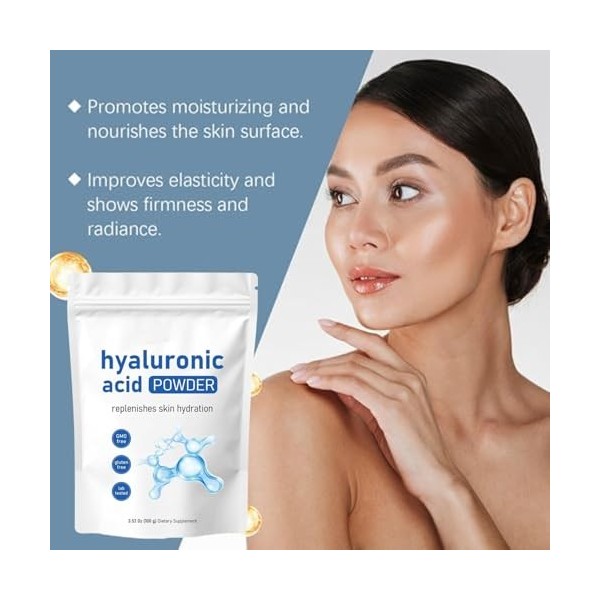 Sérum en poudre à lacide hyaluronique, sérum visage hydratant hydrosoluble, masques en gelée à lacide hyaluronique, masques