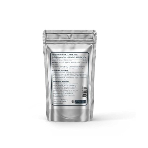 Collagène Marin Naticol® + Acide Hyaluronique - Soutien à lÉlasticité de la Peau, Hydratation Intense & Réduction des Rides 