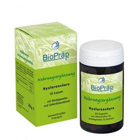 BioPräp Lot de 60 capsules dacide hyaluronique avec MSM - Végétalien - Production certifiée