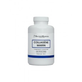 Roches Marines - Complément alimentaire Collagène marin en poudre - Pot de 90 g - Confort articulaire - Beauté de la peau - P