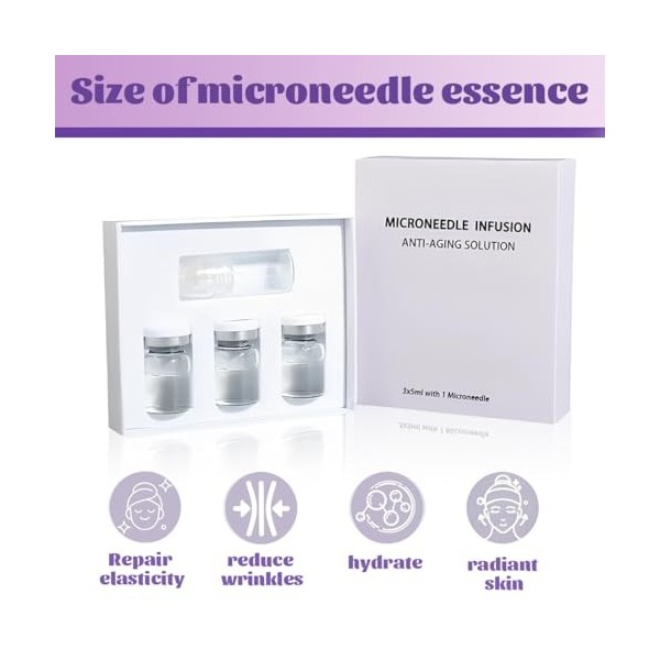 Système de Micro-Infusion pour le Visage,Sérum à lacide Hyaluronique,Micro Infusion System,micro infusion visage,Améliore le