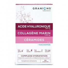 GRANIONS COLLAGENE MARIN | Collagene et Acide Hyaluronique - Collagene marin + Acide Hyaluronique + Niacinamide + Ceramides -...