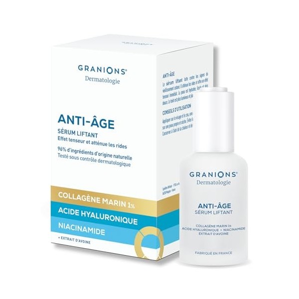 GRANIONS COLLAGENE MARIN | Collagene et Acide Hyaluronique - Collagene marin + Acide Hyaluronique + Niacinamide + Ceramides -...