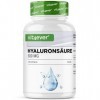 Acide hyaluronique - 120 gélules contenant 500 mg dhyaluron pour 4 mois - 500-700 kDa - Issu de la fermentation végétale - S