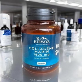 Collagène Marin 1800 mg hydrolysé – 125 Gélules | Anti-Âge Peau, Hydratation & Élasticité | Complément Beauté Jeunesse | Fabr