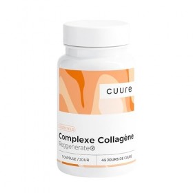 Collagène Hydrolysée en Gélules - CUURE - Collagène Type 1, 5 & 10 + Acide Hyaluronique + Élastine + Vitamine C - Peau Ferme 