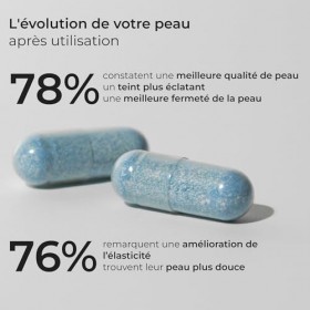 Collagène Hydrolysée en Gélules - CUURE - Collagène Type 1, 5 & 10 + Acide Hyaluronique + Élastine + Vitamine C - Peau Ferme 