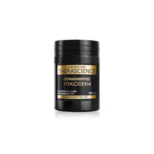 DERMASSENTIEL HYALODERM | Peau hydratée et rebondie | Anti-rides | Cure 2 mois | Acide hyaluronique naturel | Acérola titré e