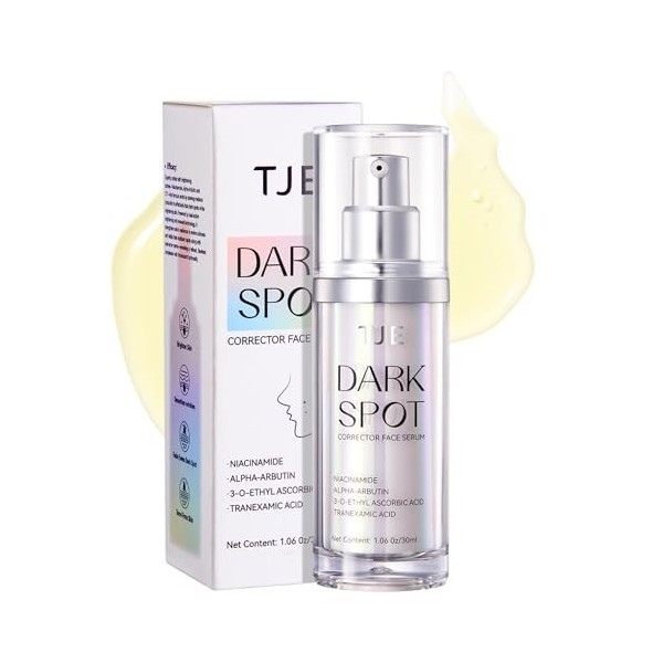 Sérum dacide hyaluronique 5% TJE pour le visage avec vitamine C | Sérum ultra hydratant anti-âge | Hydratant pour peaux sèch