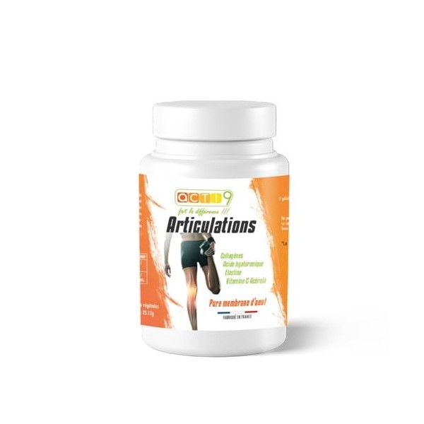 Complément Articulations avec Acide Hyaluronique, Collagène Ovomet®, Chondroïtine, Vit C - Protège les Cartilages - Etudes Ce