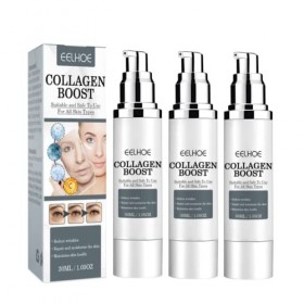 YG LianKai 3 Pcs Eelhoe Collagen Boost Anti-aging Serum Anti Wrinkle Cream Women, Pore Shrink Face Serum Hyaluronic Acid Mois