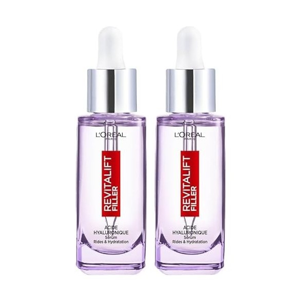 L’Oréal Paris – Sérum Anti-Rides & Anti-Âge – 1.5% Acide Hyaluronique Pur – Soin Visage Hydratant, Repulpant & Lissant – Pour