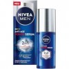 NIVEA MEN Sérum puissant anti-âge 2 en 1 pour homme avec acide hyaluronique pour un effet anti-âge, soin de la peau avec LUMI