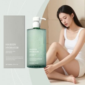 Hyaluronic Acid Body Serum, Hydratant Corps HA pour Peau Sèche, Sérum Corps Léger Hydratation Profonde, Gel Soyeux à Absorpti...