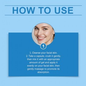 Crème en capsules à lacide hyaluronique, Crème hydratante à lacide hyaluronique, Formule 2-en-1 en capsules de gel, Renforc A...