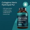 Collagene Marin Hydrolysé Type 1-1200mg - 120 Collagène Marine Comprimés - Peptides de Collagène Hydrolysé - Protéines de Col
