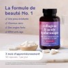 Collagène Marin + Acide Hyaluronique | 90 Gélules | Cure de 3 mois | Peptides Collagene Hydrolysé Type 1 | avec Vitamine C, Z