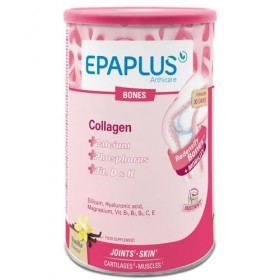 EPAPLUS Arthicare Os avec Collagène + Vitamine D + Vitamine K + Silicium + Acide Hyaluronique + Calcium, Saveur Vanille, 383g