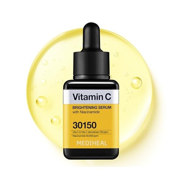 Mediheal Vitamine Mediheal Sérum éclaircissant 1,35 fl oz, 1 paquet - Ton, texture et brillance, contrôle la peau avec de l