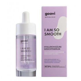 GOOVI I Am So Smooth Hyaloronic Sérum pour le visage à lacide hyaluronique - Booster dhydratation avec formule naturelle - 