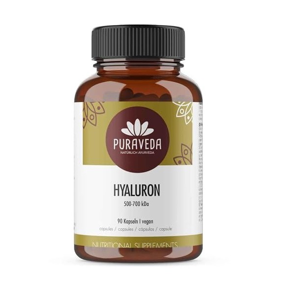 Capsules dacide hyaluronique fortement dosées avec 300mg - 500-700kDa - Prix de lancement - 90 capsules équivalent de 3 moi