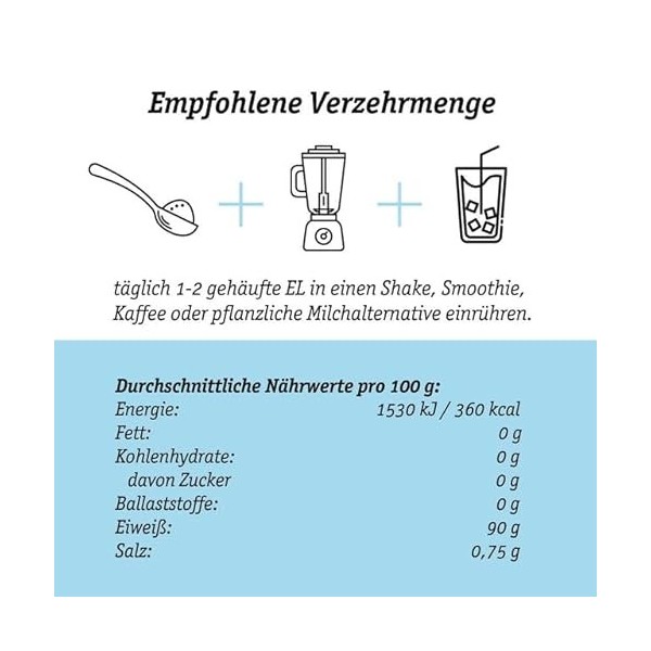 Poudre de collagène marin - Biodisponibilité maximale - Hydrolysat de collagène bioactif - Peptides de type 1 à 3 - Solubilit...