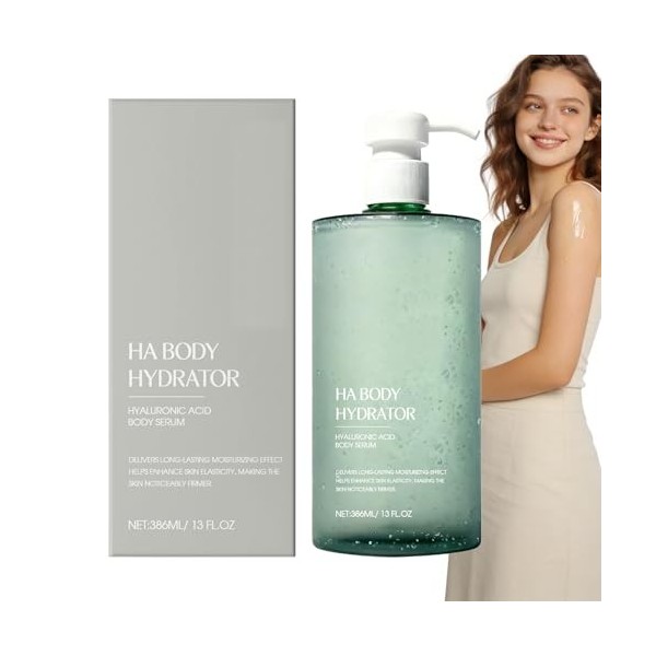 Sérum corporel à lacide hyaluronique, hydratation en profondeur, raffermissement et élasticité, hydratant corporel en profon ...