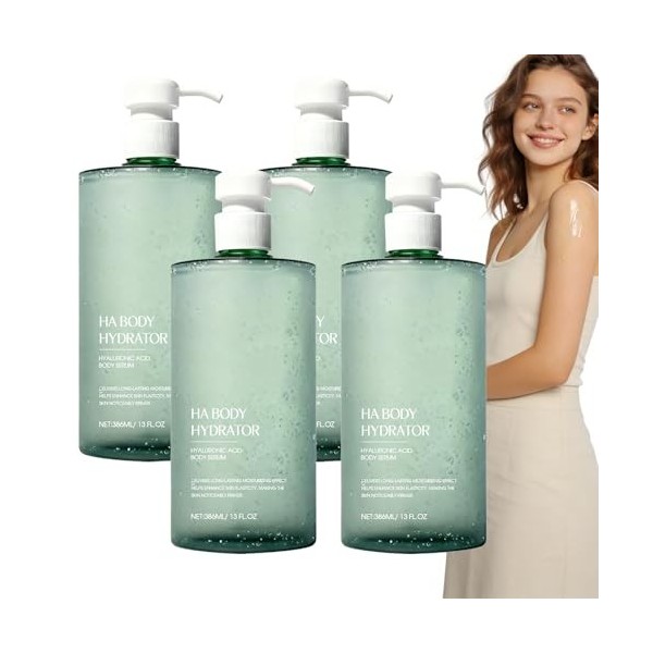 Sérum corporel à lacide hyaluronique, hydratation en profondeur, raffermissement et élasticité, hydratant corporel en profon ...