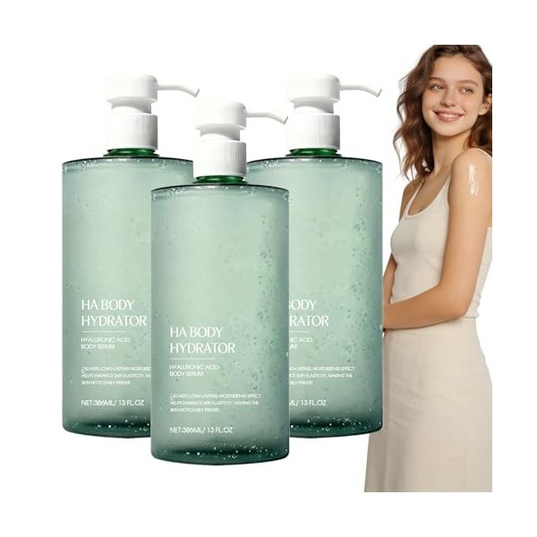 Sérum corporel à lacide hyaluronique, hydratation en profondeur, raffermissement et élasticité, hydratant corporel en profon ...