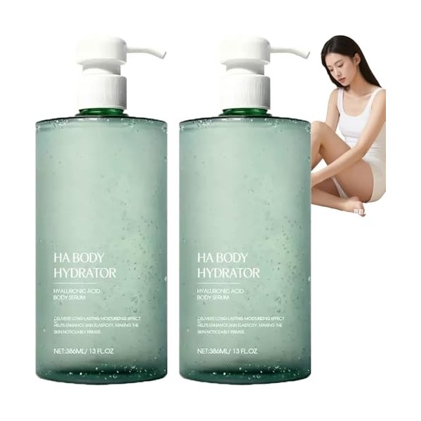 Ha Body Hydrator Sérum pour le corps à lacide hyaluronique 386 ml Pour homme et femme Soin du corps à absorption rapide pour ...