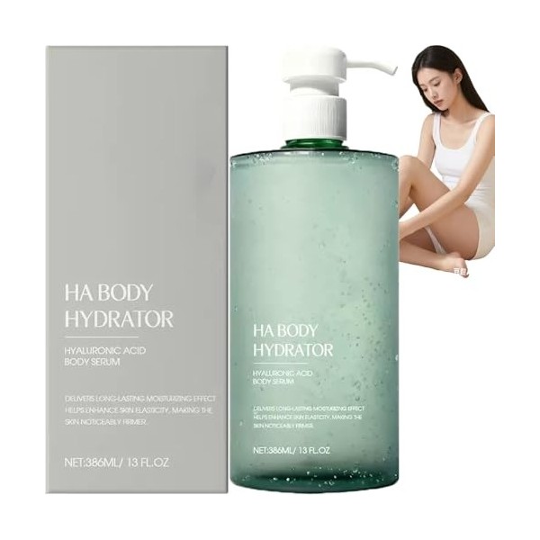 Ha Body Hydrator Sérum pour le corps à lacide hyaluronique 386 ml Pour homme et femme Soin du corps à absorption rapide pour ...