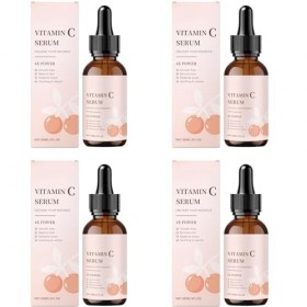 Sérum facial à la vitamine C avec acide hyaluronique - Feuchtigkeitsspendende soin pour une peau lisse, ferme et équilibrée ...