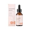 Sérum facial à la vitamine C avec acide hyaluronique - Feuchtigkeitsspendende soin pour une peau lisse, ferme et équilibrée ...