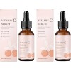 Sérum facial à la vitamine C avec acide hyaluronique - Feuchtigkeitsspendende soin pour une peau lisse, ferme et équilibrée ...