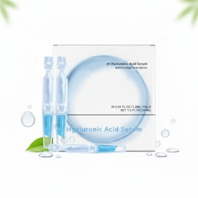 Sérum à lacide hyaluronique à 3 % ultra hydratant pour peau lisse et avant le maquillage, flacons jetables, soins de la peau ...