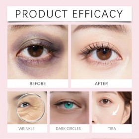 Bâton de baume yeux rétinol et caféine, crème hydratante à lacide hyaluronique et collagène, soin anti-cernes, anti-poches e ...