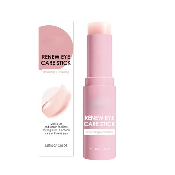 Bâton de baume yeux rétinol et caféine, crème hydratante à lacide hyaluronique et collagène, soin anti-cernes, anti-poches e ...