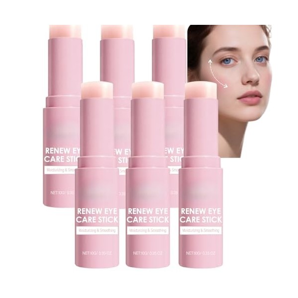 Bâton de baume yeux rétinol et caféine, crème hydratante à lacide hyaluronique et collagène, soin anti-cernes, anti-poches e ...