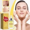 Sérum Illuminateur Vitaminé Pour Le Visage, À La Vitamine C Et À Lacide Hyaluronique, Pour Peaux Ternes, pour Tous Types De 