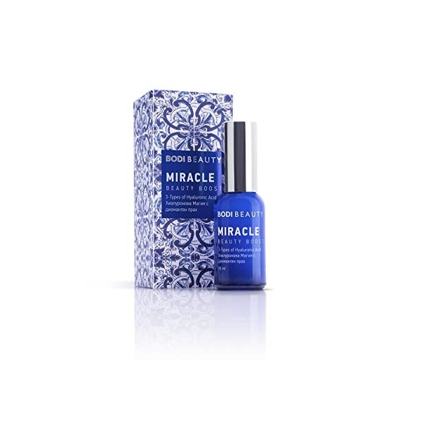 BODI BEAUTY Miracle Sérum à lacide hyaluronique pour le visage 30 ml – Triple acide hyaluronique et complexe hydratant | Pan